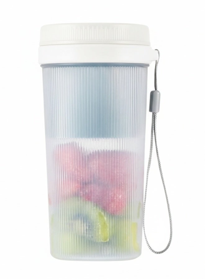 خلاط شخصي صغير محمول 300 مل – خلاط عصير USB قابل لإعادة الشحن، 6 شفرات من الفولاذ المقاوم للصدأ للمطبخ والمنزل والسفر والمكتب والرياضة، تشغيل بزر واحد،مثالي للعصائر، مخفوق البروتين وطعام الأطفال - Image 2